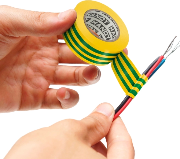 Žlutozelená elektroizolační páska 15 mm × 10 m