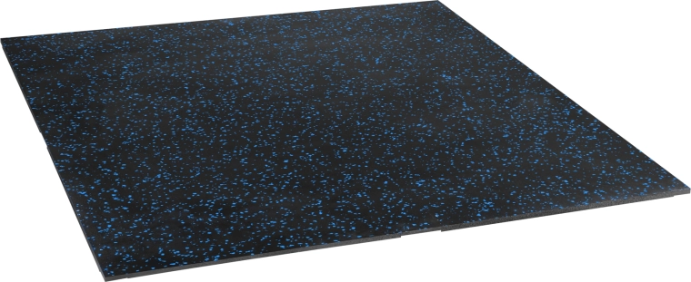 Gumová fitness podlaha POS15 černo‑modrá – 2. jakost