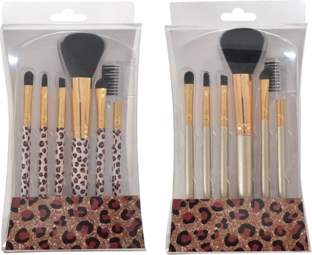 Sada štětců na make-up Wild 6 ks