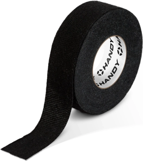 Samolepicí textilní páska na kabelové svazky, 15 m × 19 mm, černá