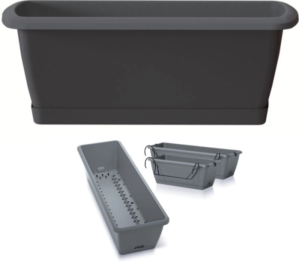 Truhlík s automatickým zavlažováním RESPANA EASYCARE 39,7 cm antracit