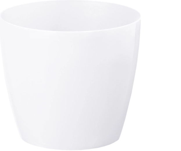 Květináčová obalová miska Magnolia 15,5 cm bílá