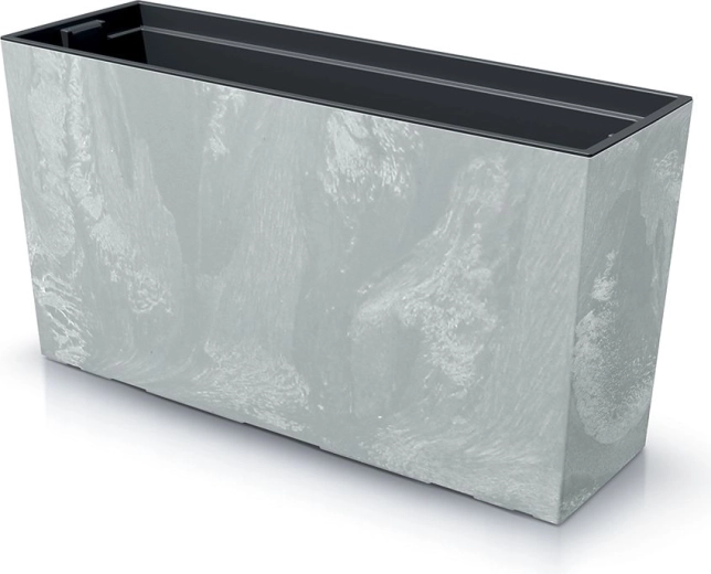 Truhlík s vložkou URBI Case betonový efekt M 77 cm