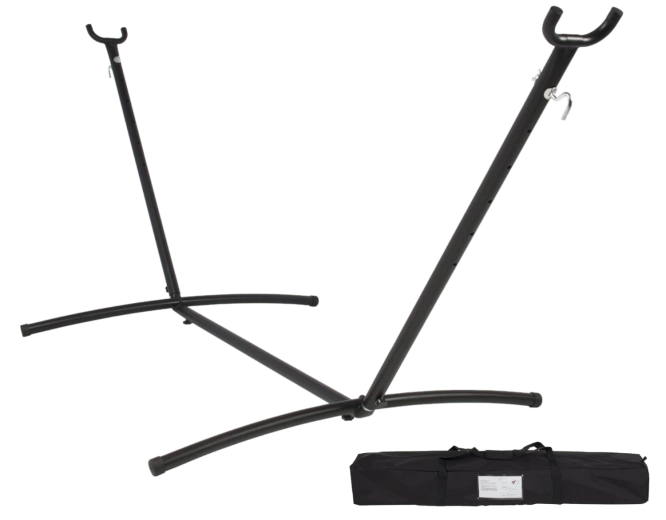 Kovový stojan na houpací síť 260 × 107 × 100 cm