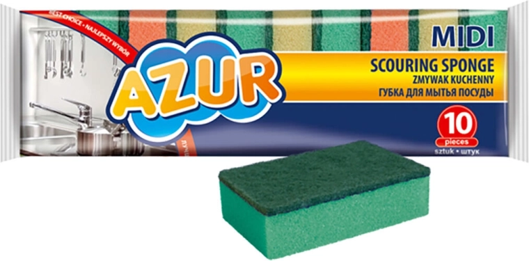 Houbičky na nádobí MIDI, mix barev, 10 ks