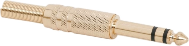 Pozlacený stereofonní jack konektor 6,3 mm