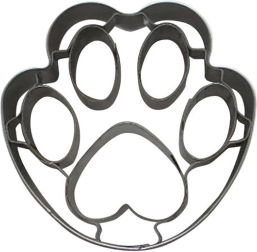 Vykrajovátko na cukroví – tlapka, 6 cm nerez