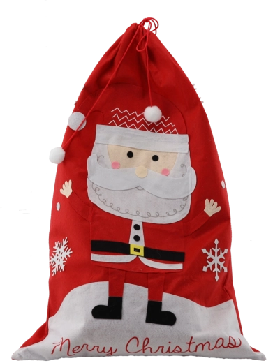 Vánoční dárkový pytel s motivem Santa Clause 60 × 90 cm