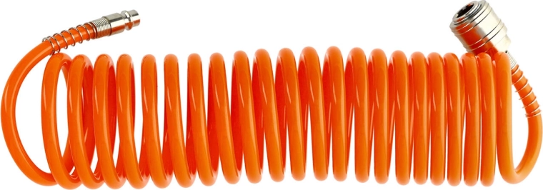 Spirálová vzduchová hadice 5 m s rychlospojkou