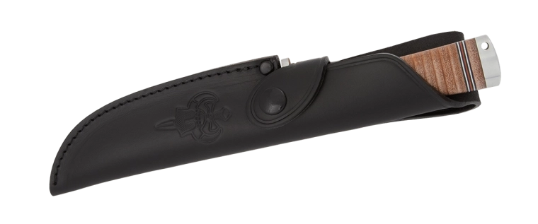 Černé kožené pouzdro Fällkniven NL4 Frej
