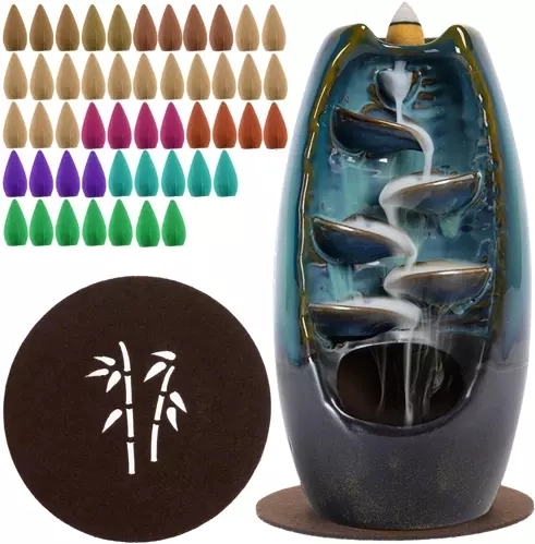 Keramický vonný komínek pro kužely se zpětným tokem