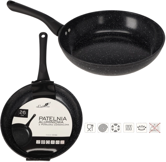 Hliníková pánev 26 cm s keramickým povrchem pro indukci