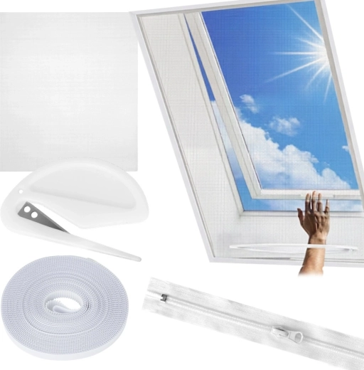 Bílá střešní síť proti hmyzu 140 × 120 cm Vilde