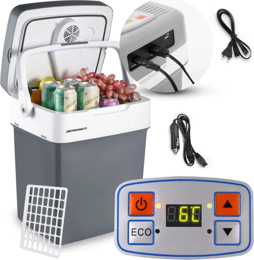 Cestovní autochladnička BERDSEN Icemax 29 l s funkcí chlazení a ohřevu, ECO režim