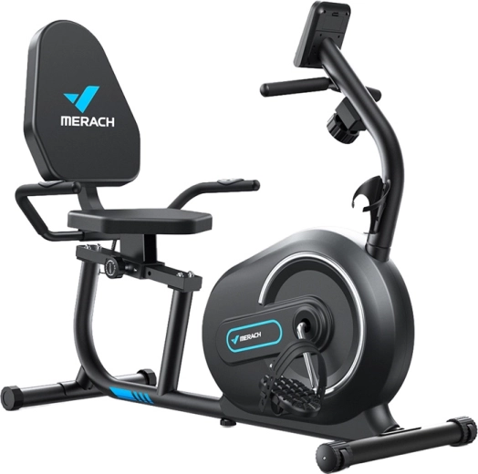 Lehátkové cvičební kolo Merach MR-S08B1, černé
