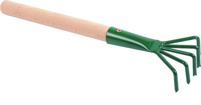 Zahradní drápek s 5 hroty a násadou 25 cm