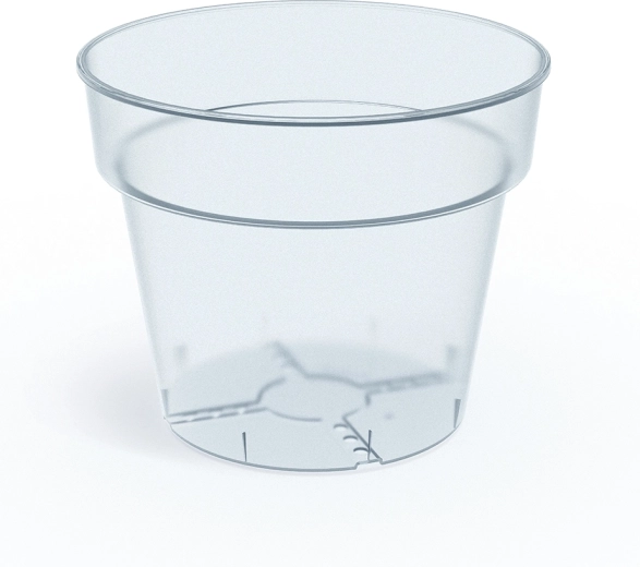 Průhledný květináč PLANTI 12,4 cm