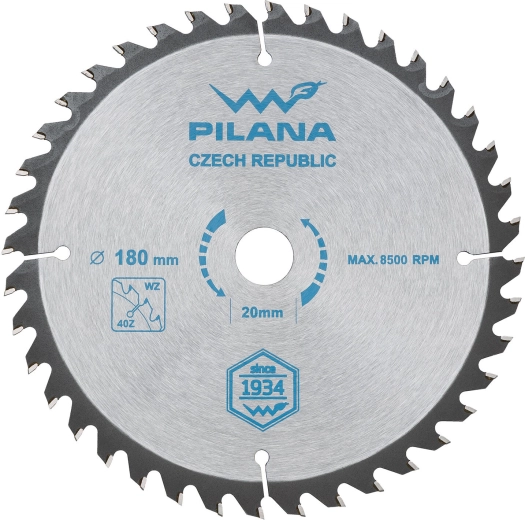 Pilový kotouč PILANA 180 mm, 40 zubů, WZ, SK