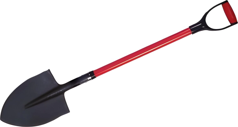 Rýč špičatý s fiberglassovou násadou a rukojetí