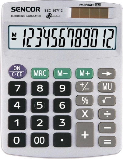 Sencor stolní kalkulačka s 12místným displejem