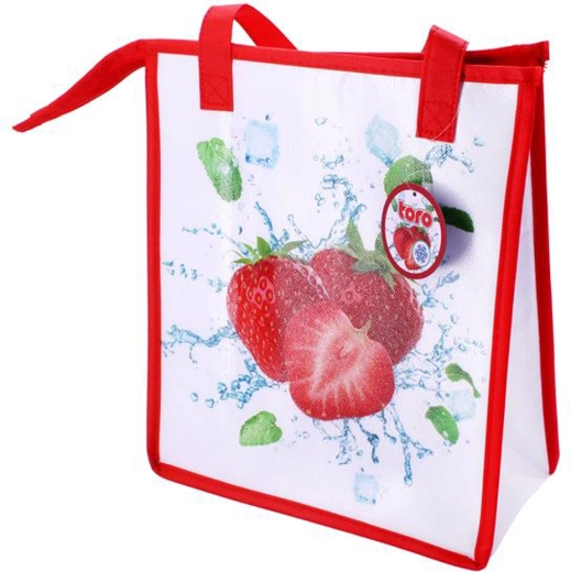 Termo taška na zip Toro jahoda 32 × 27 × 13 cm