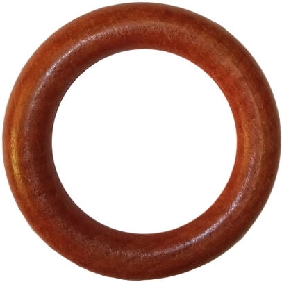 Dřevěné závěsné kruhy s háčkem třešeň (10 ks)