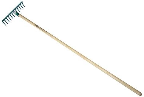 Ocelové hrábě s násadou 140 cm, 12 zubů – profi český výrobek