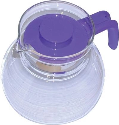 Skleněná konvice na čaj Matura 1 l s plastovým víčkem a rukojetí