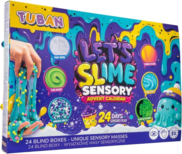 Adventní kalendář Let's Slime – 24 dní smyslové zábavy