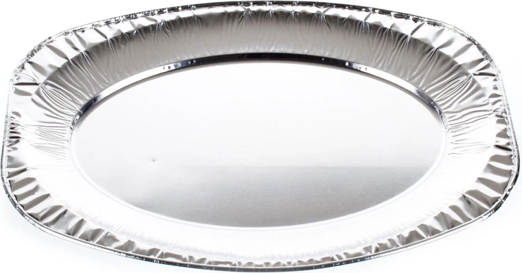 Servírovací oválné tácy z hliníku 43,5 × 29 cm, 2 ks