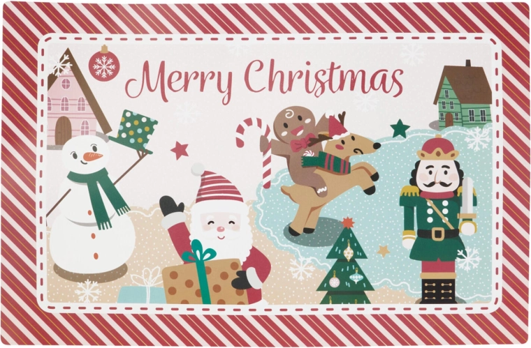 Vánoční plastové prostírání 43,5 × 28,5 cm