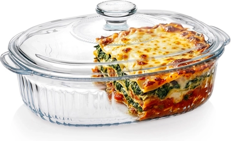 Skleněná žáruvzdorná mísa s víkem 1,6 l Vilde