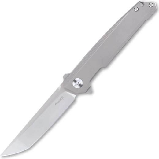 Ruike M126-TZ kapesní nůž 9 cm, šedý titan, Bead Blasted