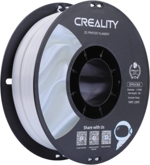 Creality CR‑PLA Silk filament bílý 1,75 mm