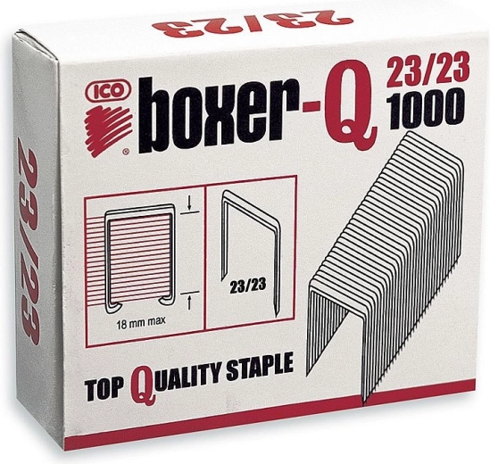 Sešívací spony 23/23, pozinkované, 1000 ks