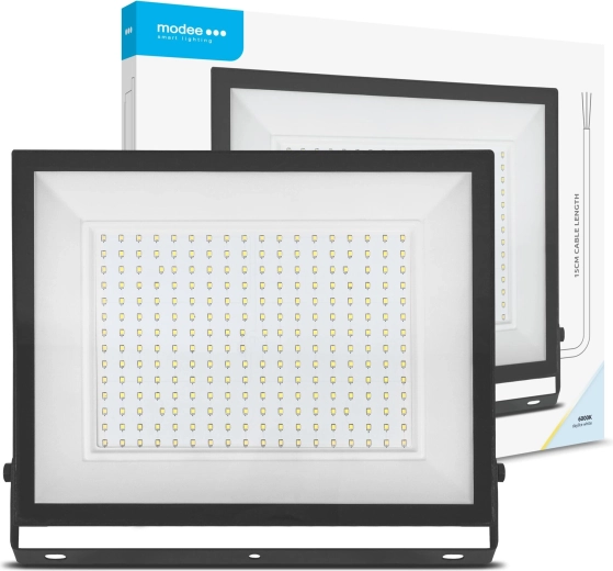 LED reflektor Modee E‑series Slim 200 W, 16000 lm, 120°, studená bílá