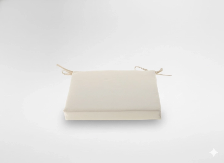 Polštář na židli 40 × 40 × 5 cm béžový