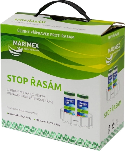 Marimex Super chlor šok proti řasám 2 × 0,9 kg