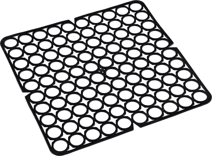Elastická mřížka do dřezu 27,5 × 27,5 cm černá