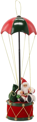 Vánoční závěsná dekorace Santa Claus s padákem 60 cm