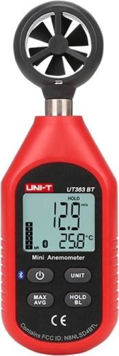 Mini anemometr Uni-T UT363BT s Bluetooth