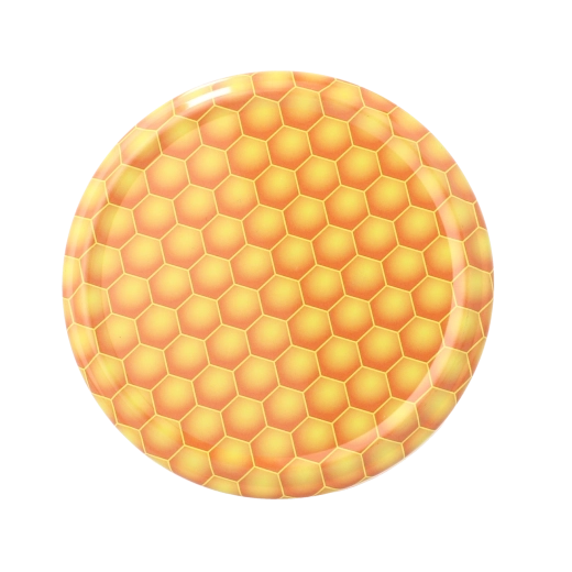 Kovová víčka Twist-off 82 mm se vzorem včelí plástve, 750 ks