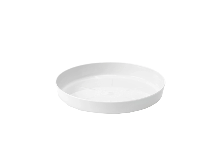 Plastový podstavec pod květináč Lamela Magnolia bílý 14,5 cm