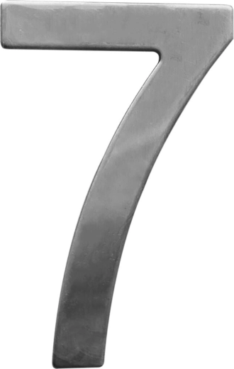 Domovní číslo STAR 7 z nerezové oceli 75 mm