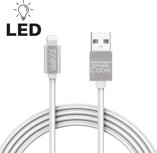 Datový kabel Lightning pro iPhone s LED konektorem