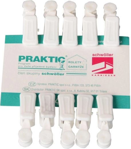 Žabka pro U kolejničku, bílá, 10 ks