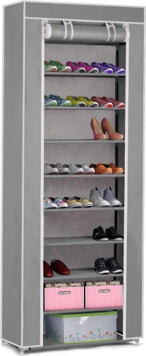 Textilní botník Massido – šedý