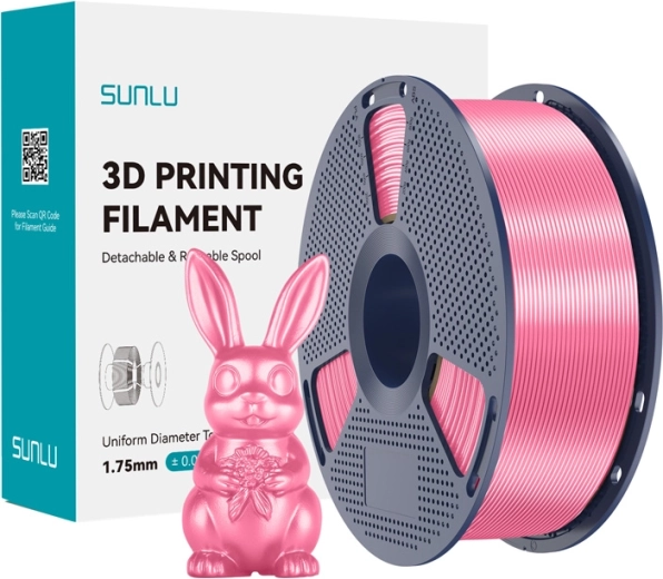 Sunlu PLA+ Silk filament růžový