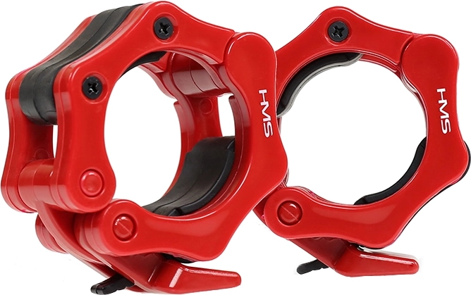 Uzávěry na olympijskou osu 50 mm HMS červené