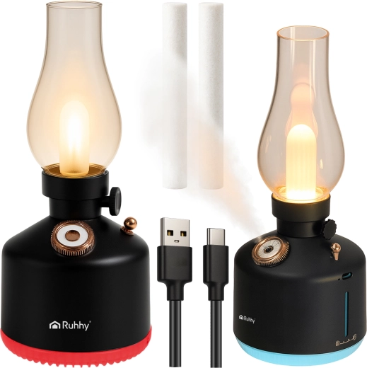 Zvlhčovač vzduchu a noční lampička Ruhhy Aive retro RGB LED USB - 1 kus